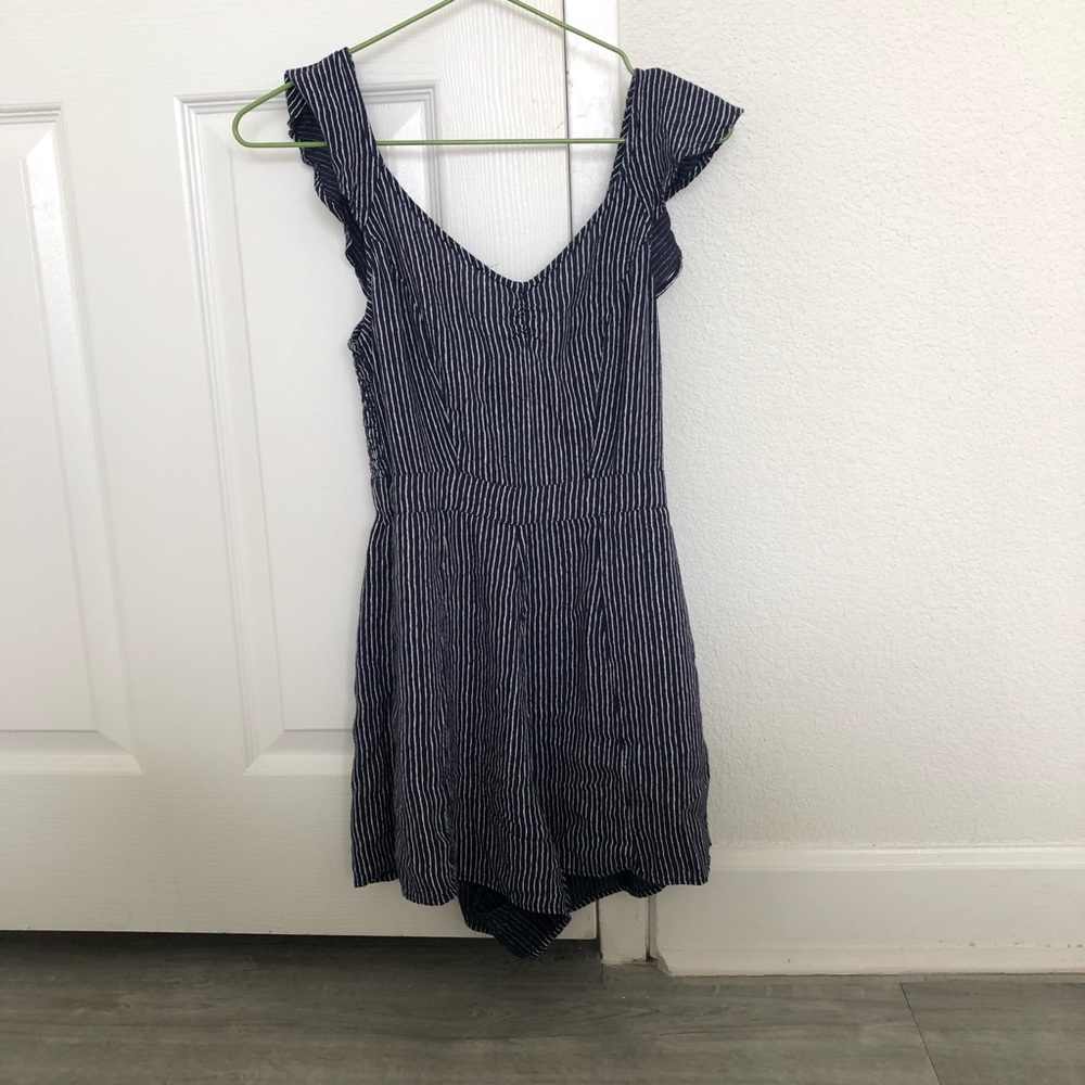American eagle navy jumpsuit